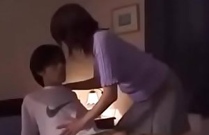 Lovley Asian Japanese Mom receives Turtle-dove from