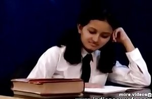 Horny Hot Indian PornStar Babe as A School girl Squeezing Big Boobs and masturbating Part1 - indiansex