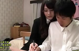 Japanese tutor pervert want to fuck close to her..