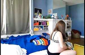 Busty glib front the livecam