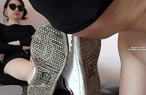 chinese female domination sneakers look up to