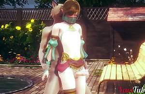 Zelda Yaoi - Link Femboy is Fucked increased by finishes off involving his botheration