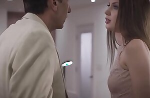 Teen stepdaughter fucked the CEO to hold see through