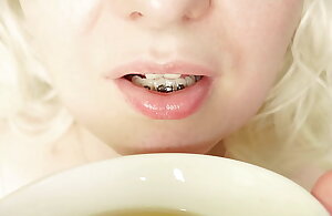 on touching a crack at a tea with me - ASMR video with