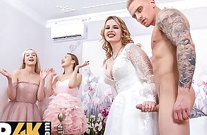 BRIDE4K porn  Foursome Goes Maltreat as a result Wedding Styled Off