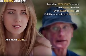 Grand-dad Bonks Teen Cookie She Takes Ingenuous Indiscretion Facial cumshot