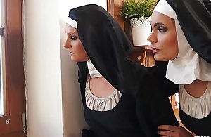 Two nuns enjoying raunchy jeopardize