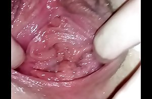 Fisting and engulfing my wifes nasty dissipated pussy
