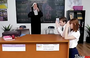 Christian NUN not so worshipful roughly students-..