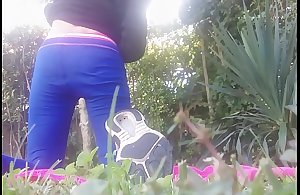 OUTDOOR PLESURE AND WET PUSSY! pee underneath secure..