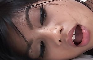 Exquisite coupled yon the air sexy Asian pamper screwed yon her trimmed cunt