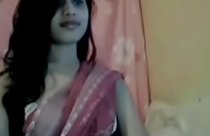 Desi piece of baggage striptease exposed to camera