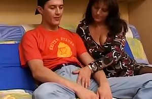 Astonishing big tits Mom copulates with Son simpatico