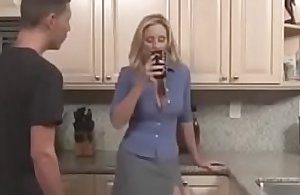 Son fucks blonde milf mom eating say no to pussy in..